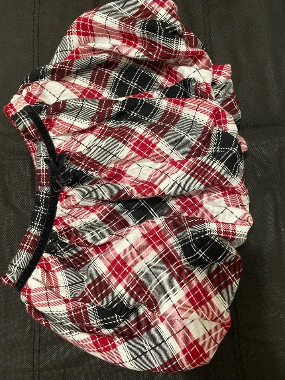 1989 Place Red Black White Plaid Skirt